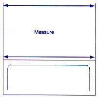 Diagram of how to measure a shower.